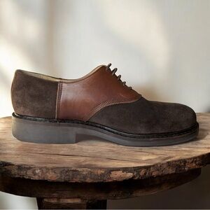 J. Crew Oxford Saddle shoe with leather /suede upper made in Italy | size 11